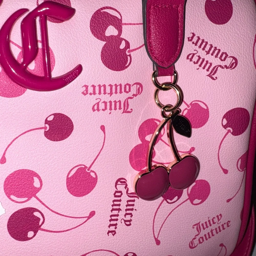 JUICY COUTURE CHERRY ON TOP SATCHEL -Pink - Picture 8 of 9
